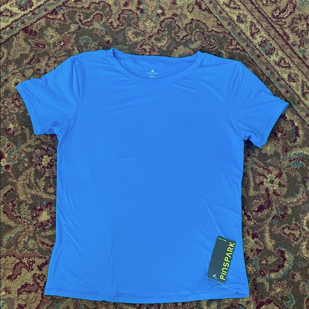 PinSpark Women’s Short Sleeve Tee in Bright Blue
